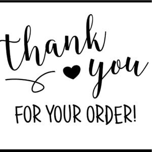 Thanks for your orders!